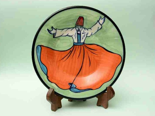 [PK0023-CF-BPO-025677] Blue Pottery Decorative Art Plate