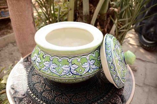 [PK0023-CF-BPO-025680] Blue Pottery Handi
