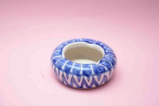 [PK0023-CF-BPO-025698] Blue Pottery Ash Tray