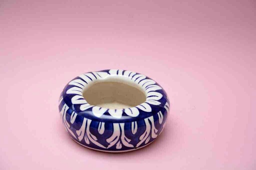 [PK0023-CF-BPO-025709] Blue Pottery Ash Tray