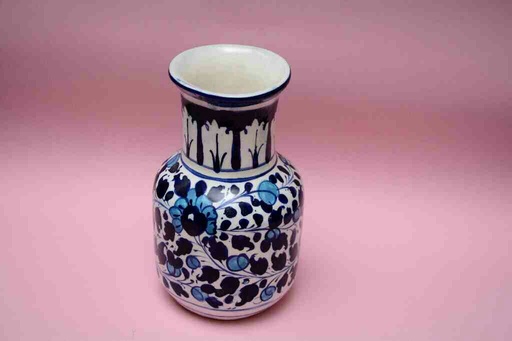 [PK0023-HM-VAS-025719] Blue Pottery Medium Flower Vase
