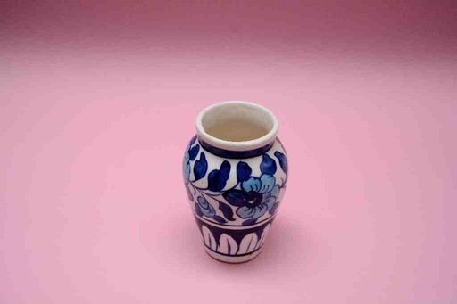 [PK0023-HM-VAS-025775] Blue Pottery Small Flower Vase