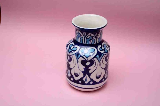 [PK0023-HM-VAS-025783] Blue Pottery Small Flower Vase