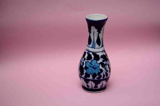 [PK0023-HM-VAS-025786] Blue Pottery Medium Flower Vase