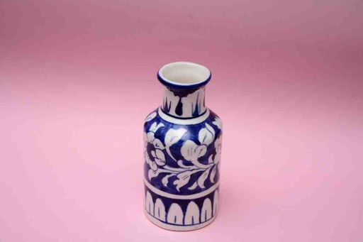 [PK0023-HM-VAS-025790] Blue Pottery Small Flower Vase