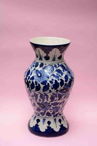 [PK0023-HM-VAS-025833] Blue Pottery Flower Vase