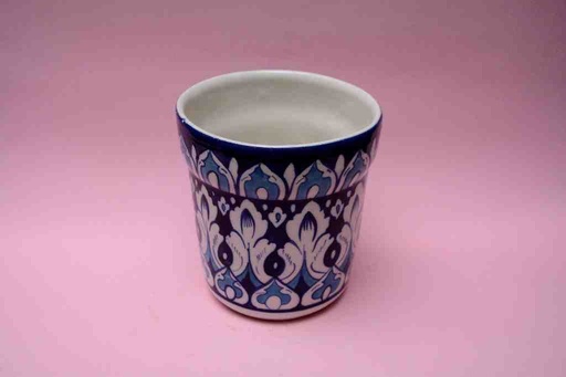 [PK0023-CF-BPO-025841] Blue Pottery Candle Holder