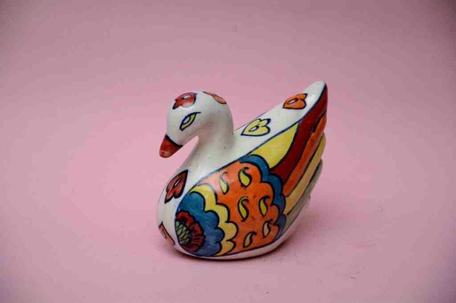 [PK0023-CF-BPO-025910] Blue Pottery Miniature Duck