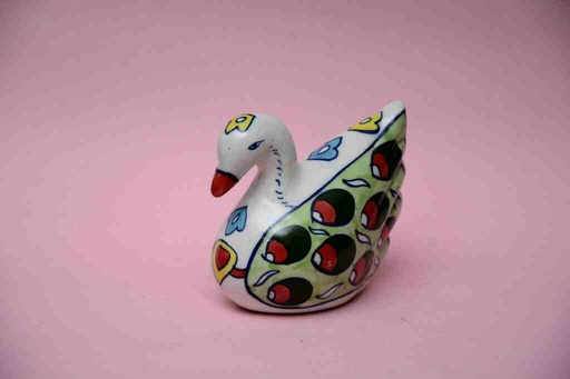[PK0023-CF-BPO-025913] Blue Pottery Miniature Duck