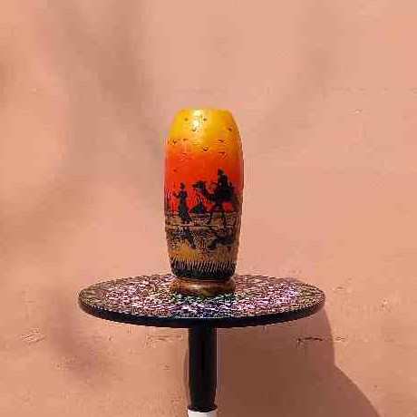 [PK1918-HM-LMP-025934] Camel Skin Lamp