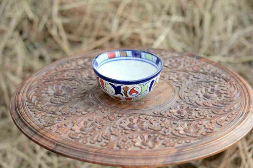 [PK0363-CF-BPO-026166] Blue Pottery Deep Bowl