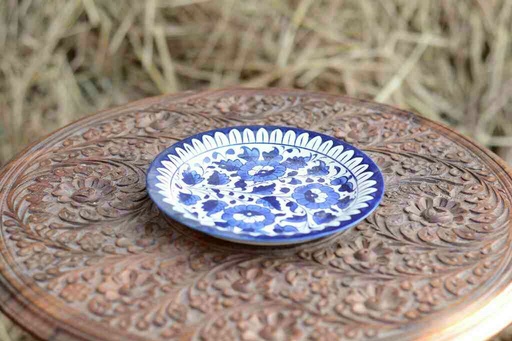 [PK0363-CF-BPO-026244] Blue Pottery Quarter Plate