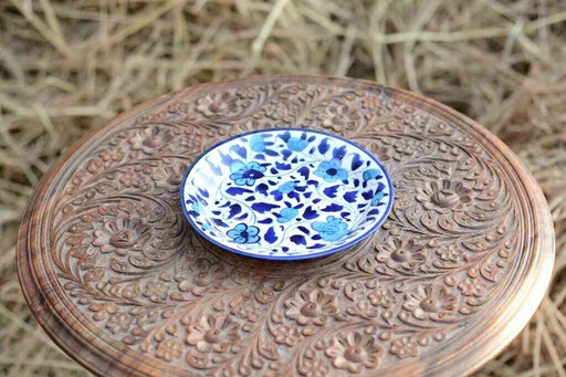 [PK0363-CF-BPO-026245] Blue Pottery Quarter Plate