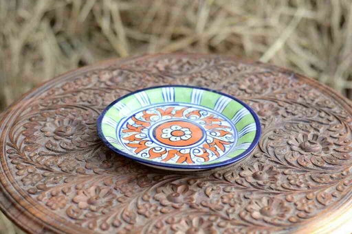 [PK0363-CF-BPO-026258] Blue Pottery Quarter Plate