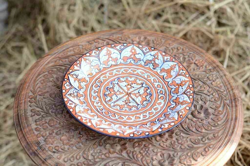 [PK0363-CF-BPO-026290] Blue Pottery Dinner Plate