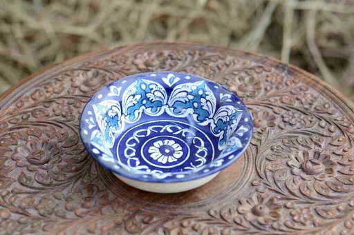 [PK0363-CF-BPO-026399] Blue Pottery Bowl