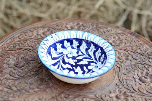[PK0363-CF-BPO-026404] Blue Pottery Bowl