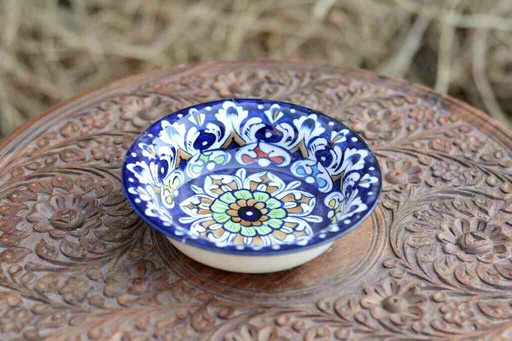 [PK0363-CF-BPO-026407] Blue Pottery Bowl