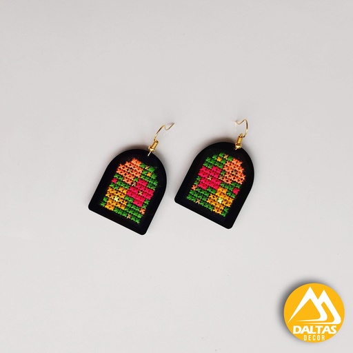 [PK5426-JW-EAR-027458] Earrings Embroidered