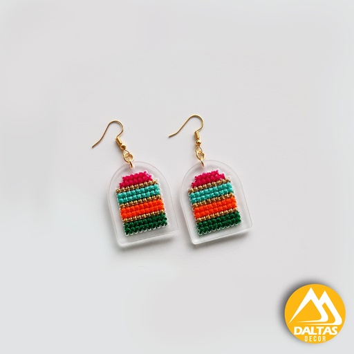 [PK5426-JW-EAR-027537] Earrings Embroidered
