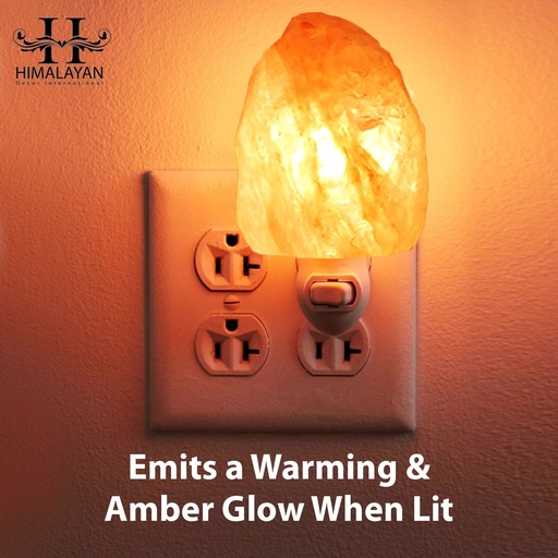 [PK8146-HM-LMP-027873] Hand Carved Natural Shape Himalayan Salt Night Light Mini Lamp