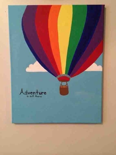 [PK5239-CF-ART-028123] Hot Air Balloon Drawing