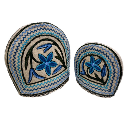 [PK0208-HM-KIT-002621] Hand Embroidery Tea Cozy set