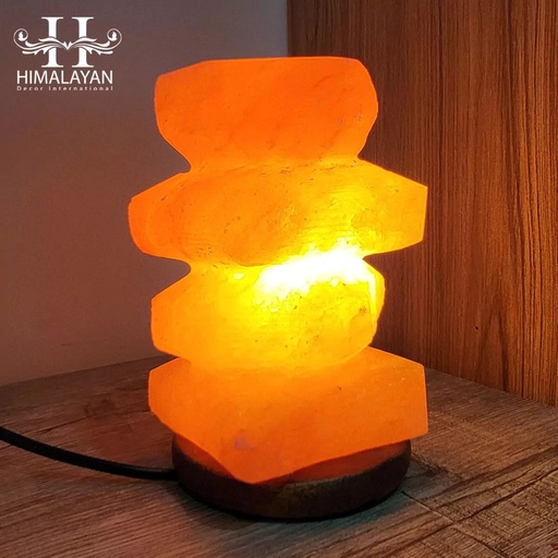 [PK8146-HM-DCR-029215] Pebble Tower Salt Lamp