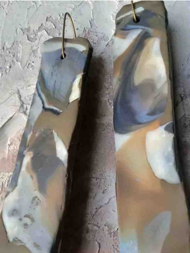 [PK5419-JW-EAR-029704] Polimer clay hand made earrings 