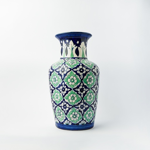 [PK9650-HM-VAS-029834] Blue Pottery Vase (MC-I)
