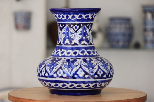 [PK9650-HM-VAS-029844] Blue Pottery Vase