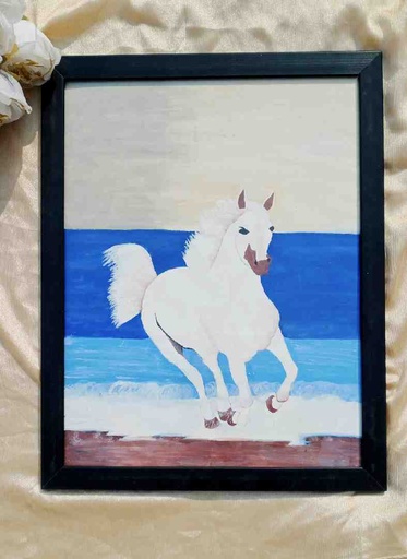 [PK9973-AR-WAT-030176] Horse Painting 