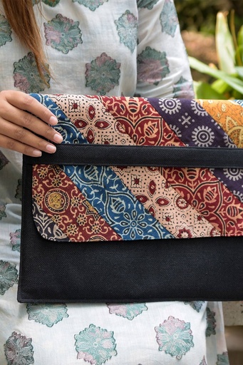 [11-hb-25] Ajrak Laptop Bag Black
