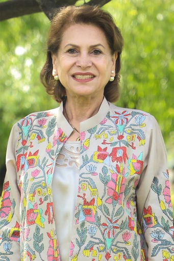 [K-98-24] Beige Embroidered Jacket