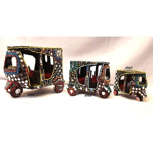 [PK0130-CF-TRK-002992] Mirror Work Handmade Rickshaw