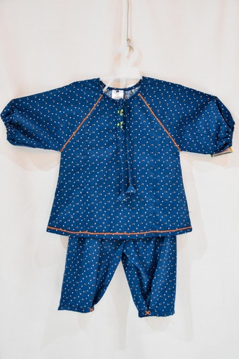 [1-kids-24] Flower Embroidered Suit