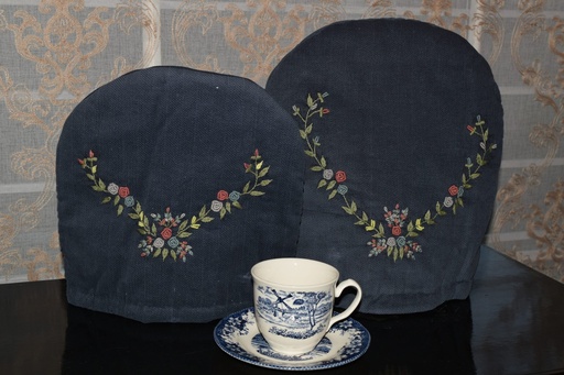 [VC-EG-TC-12] TC-12 Blue Jacquard Teacozy