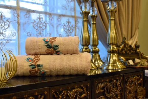 [VC-EG-T-9] T-9 Pink Towels Set of 2