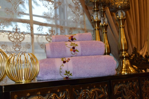 [VC-EG-T-14] T-14 Lilac Towels Set of 3