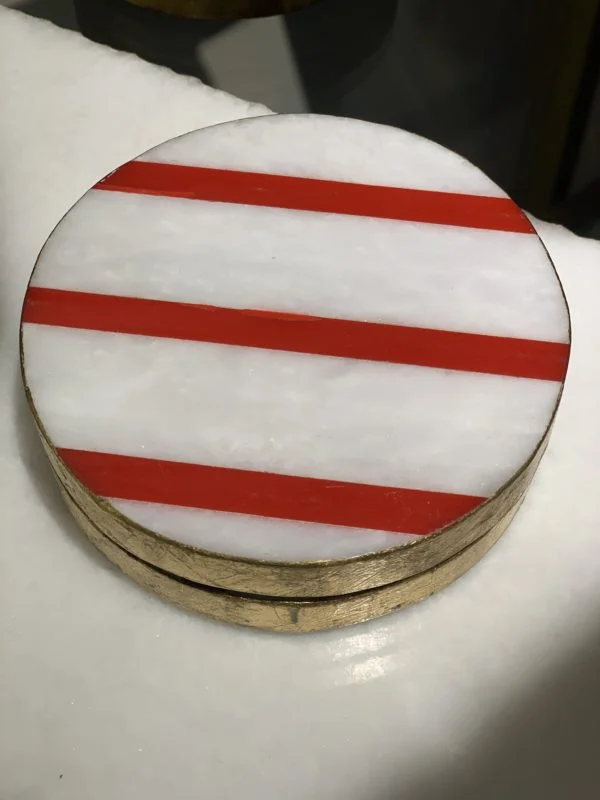 [VC-RAKH-SC-10104] Marble Coasters – Striped