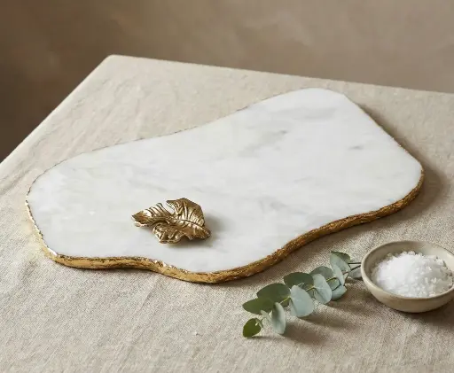 [VC-RAKH-MP-AB-10105] Abstract Platter – White