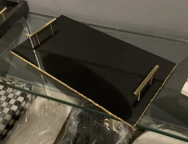 [VC-RAKH-MT-P-10102] Marble Tray – Black