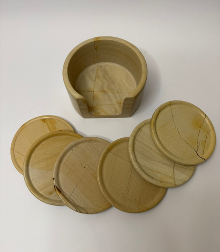 [VC-NUQ-NQMFLOG103-1] Burmateek Coasters Set Of 6