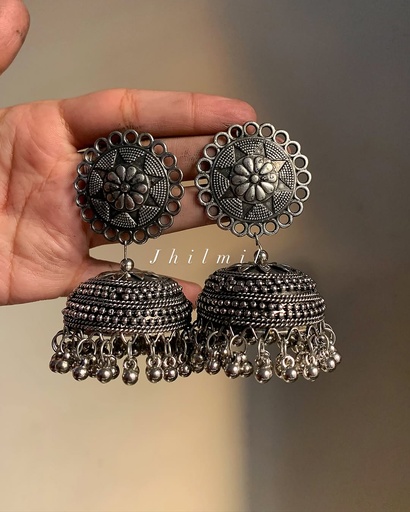 [VC-JHIL-139] Oxidized Jhumka Design 34