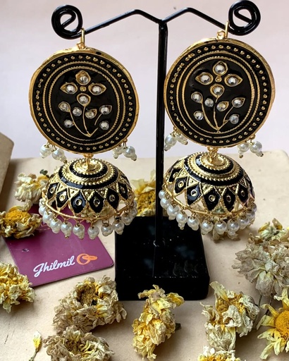 [VC-JHIL-151] Hyderabadi Meenakari Festive Jhumki
