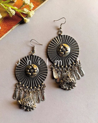 [VC-JHIL-224] Round jhumki drop earrings