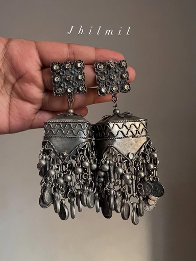 [VC-JHIL-376] Kundan Square Jhumka