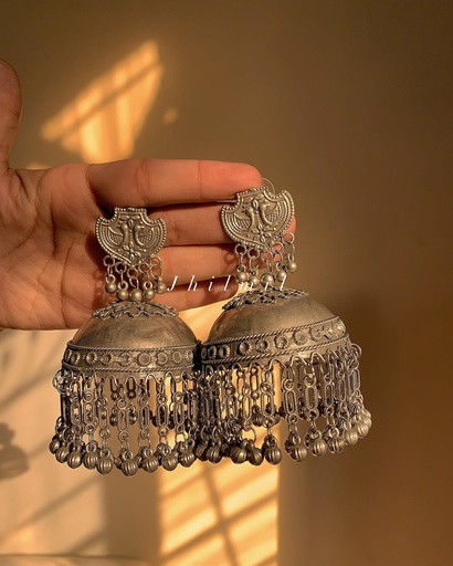[VC-JHIL-391] Oxidized Jhumka Design 35