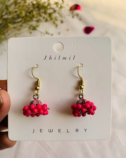 [VC-JHIL-404] Mini Beaded jhumkis