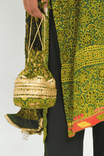 [2-HB-26] Phulkari Gulbahar Pouch